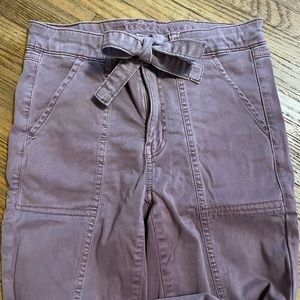 AMERICAN EAGLE | Women’s Front Tie Super Stretch Hi-Rise Jeggings Size 4 Long